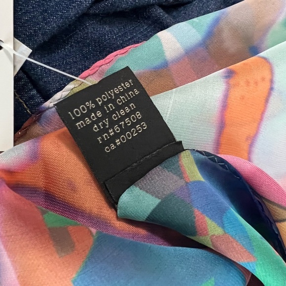 Digimark Series Printed Scarf Collection 19 Colorful Whimsical Modern Fairy NWT - Picture 3 of 7